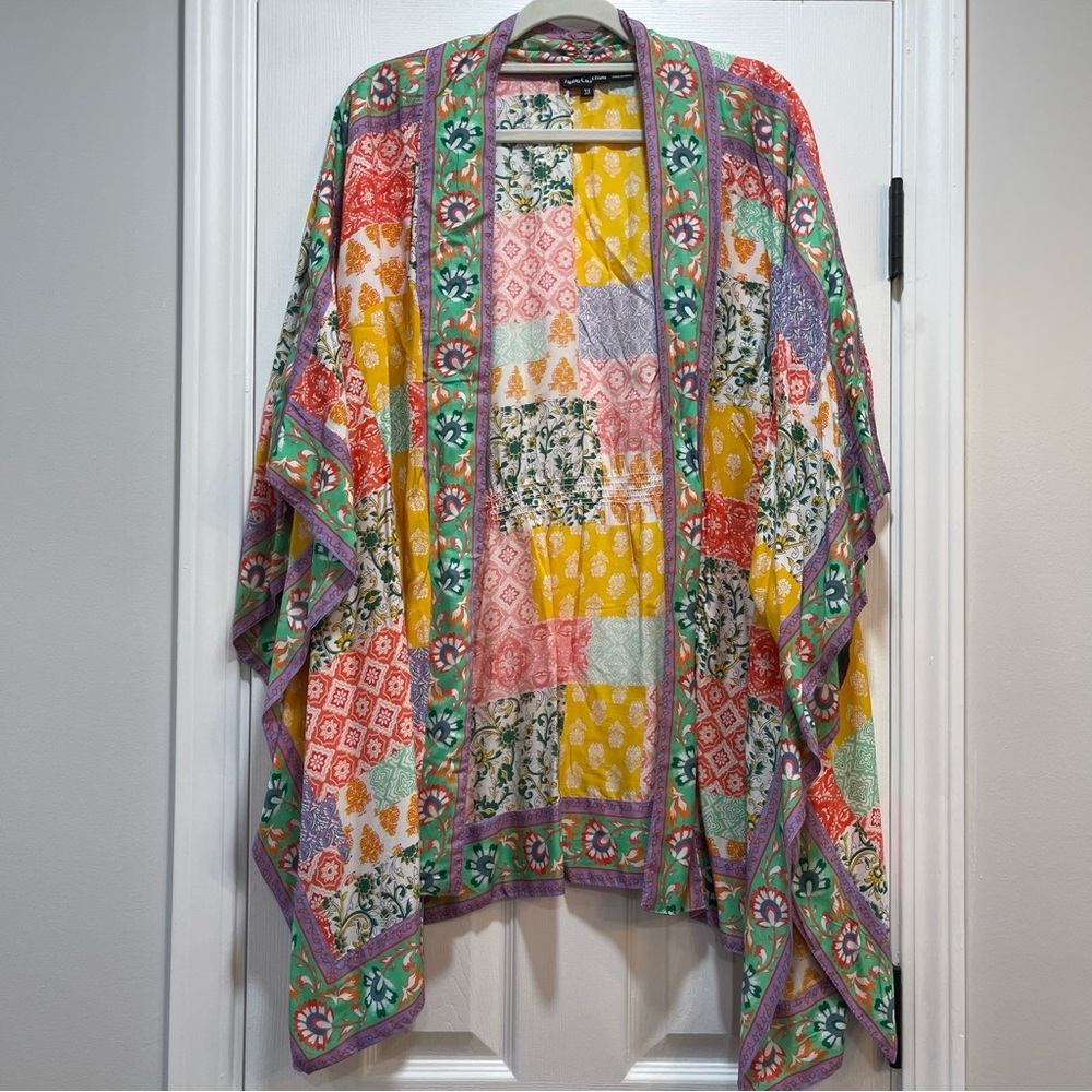 Tolani Multicolor Floral Kimono